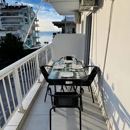Nouri Schoene Wohnung In Direkter Strandnaehe, Schnelles Internet, Freies Parken, Nahe Flughafen Peraía Exterior photo